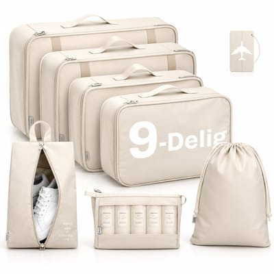BOTC Packing Cubes Set 9-Delig - koffer organizer set - koffer organizer - Kleding organizer voor koffers, tassen en backpack