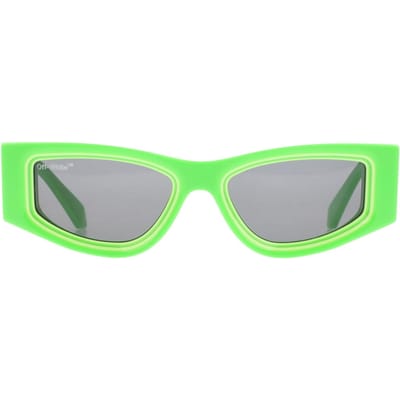 Off White Andy geometrische zonnebril (Groen)