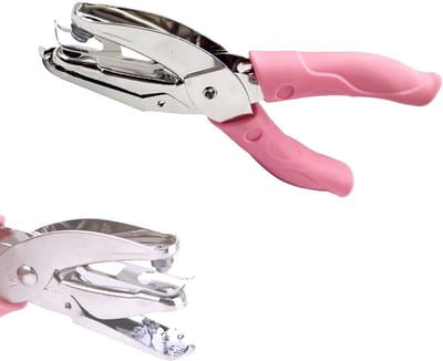 Dailygoods- Gaatjesmaker Robuust - Gaatjesmaker Papier - Gaatjesmaker Riem - Handperforator - Met Verzamelbak - Comfortabele Handgrepen - Gaatjesperforator