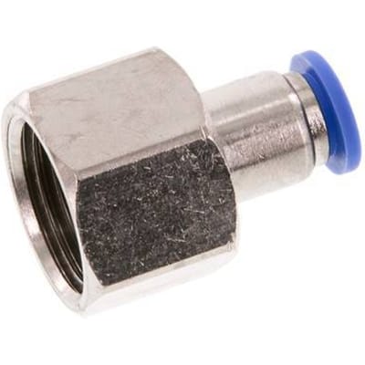 8mm x G1/2'' Messing/PA 66 Insteekfitting Binnendraad NBR