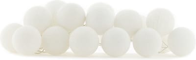 Cotton Ball Lights - LED lichtslinger voor binnen - Handgemaakt en Fairtrade - 20 lampjes - White