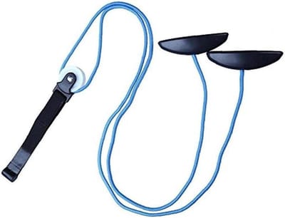 Schouder Oefening Katrol - Fysio Katrol - Bewegingsbereik Verhogen - Duurzaam Metalen Systeem - 153 Gram - Zwart