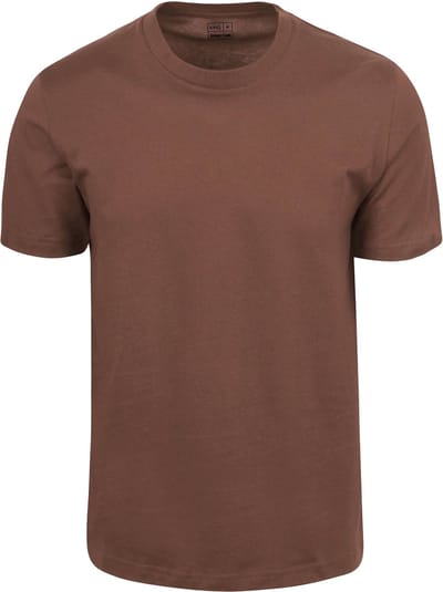 King Essentials The Steve T-Shirt Bruin - Maat S - Heren - Casual T-shirts