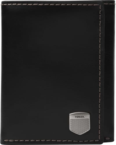 FOSSIL Kaarthoes Hayes Trifold Black Zwart