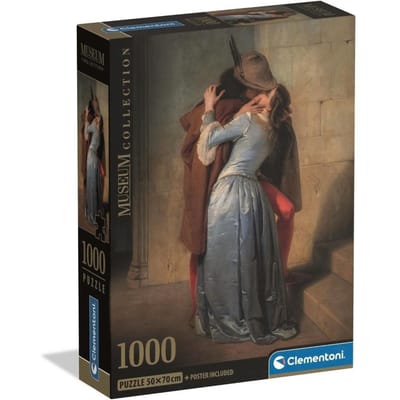 Clementoni - Puzzel - 1000 Stukjes - Het Kusje van Hayez - Puzzel Voor Volwassenen - High Quality Collection