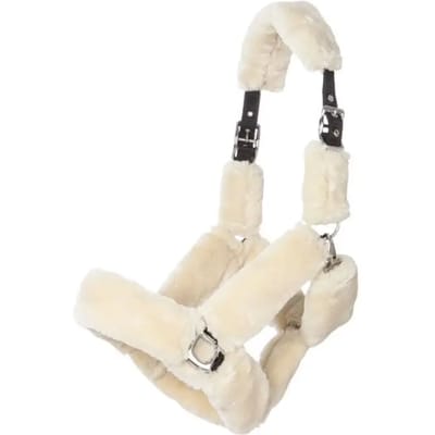 Reizende halster voor paard met teddy fleece Kavalkade