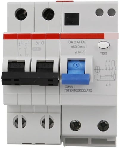 Aardlekbeveiliging - Stroomonderbreker - Veilige Elektriciteit - Magnetische Schakelaar - 16A 30mA - Grijs