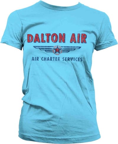 MacGyver Dames Tshirt -S- Daltons Air Charter Service Blauw
