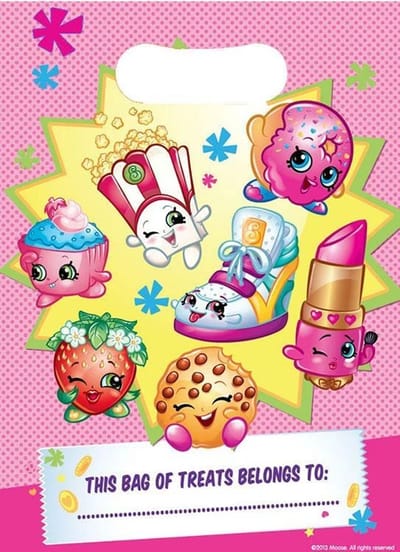 SHOPKINS - kawaii - Uitdeelzakjes- 8 stuks - Feestjecreatief