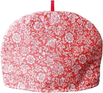 Vintage Katoenen Theepot Cozy, Handgemaakt Bloemen Design voor Warmtebehoud, Dubbel Geïsoleerde Theepot Bescherming, Landelijke Stijl