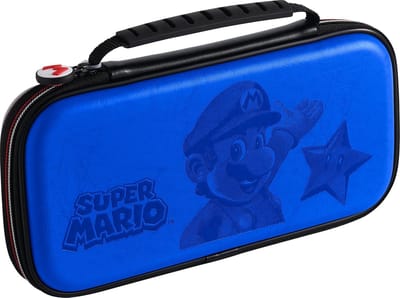 Game Traveler Nintendo Switch Case - Consolehoes - Super Mario - Blauw