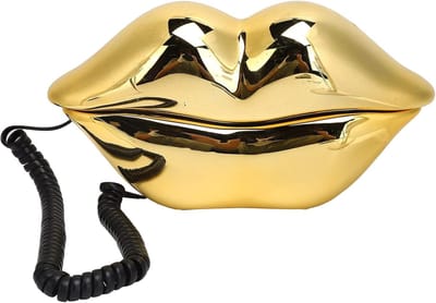 Vaste Telefoon - Uniek Model - Decoratief Gebruik - Gegalvaniseerd Goud - 1x1x1 cm - Goud