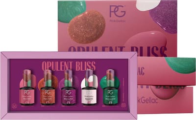 Pink Gellac Opulent Bliss Set Collection Box - Gellak Set van 5 x 15 ml Elegante Kleuren Gellak - Gel Nagellak - Gel Lak