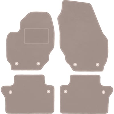 Beige veloursmatten voor: Volvo S80 II sedan (2006-2016)