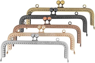 5 Stuks IJzeren Portemonnee Frame Handvat met Kussensluiting voor Tassen - Naaien en Creatieve Klussen in Diverse Kleuren