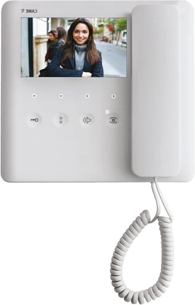 Video Deurintercom - Beeldtelefoon Buiten - Veilig Huis - 5 Inch Kleurenscherm - 4.4 cm Dik - Mat Wit