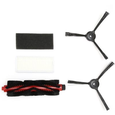 Hoofdborstel Zijborstel Filter Vervangingsset Geschikt voor Lefant M200/M201/M520M/M571/T700 Veegmachine Onderdelen black