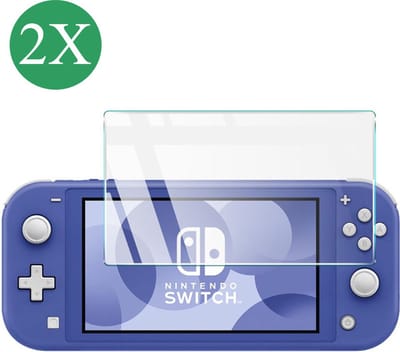 Fonu Screenprotector - Geschikt voor Nintendo Switch Lite - Ultrabright Glas - 2 Stuks