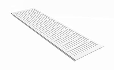Ventilatierooster aluminium 150mm breed - Wit RAL9016, 800mm lang - Ideaal voor ventilatie en schimmelpreventie