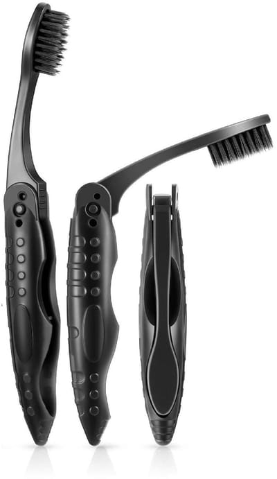 Cosensi- Reis-Tandenborstel Opvouwbaar - 3 Stuks - Zachte Tandenborstel - Voor Volwassenen/Kinderen - Perfect Voor Reizen/Camping - Lichtgewicht
