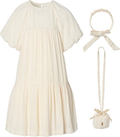 Noppies Jurk Ekalake - Antique White - Maat 80