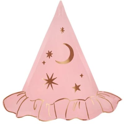 Meri meri halloween borden heksenhoed - roze