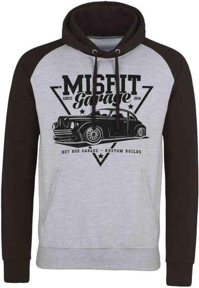 Misfit Garage Hoodie/trui -S- Since 2014 Grijs/Zwart