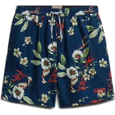Superdry - Hawaiian Print 16-inch Zwemshorts - Heren - Zwembroeken