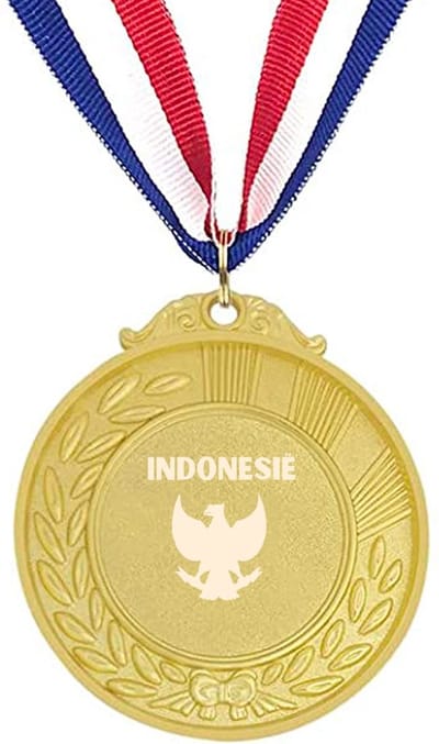 Akyol - indonesië medaille goudkleuring - Piloot - toeristen - indonesië cadeau - beste land - leuk cadeau voor je vriend om te geven