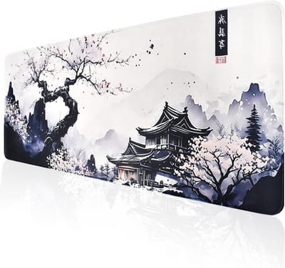 Grote Cherry Blossom Muismat 300 x 800 x 3 mm, Anime Desk Mat met Antislip Rubber, Ideaal voor Gaming en Thuiswerk