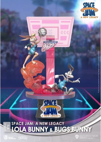 Beast Kingdom Toys Space Jam Beeld/figuur D-Stage PVC Diorama Lola Bunny & Bugs Bunny Standard Ver. 15 cm Multicolours