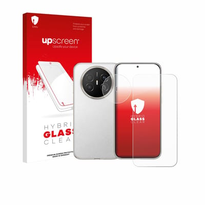 upscreen - Screenprotector voor Huawei Mate 70 Air (Voor+Camera) - Folie Beschermfolie Beschermglas transparant