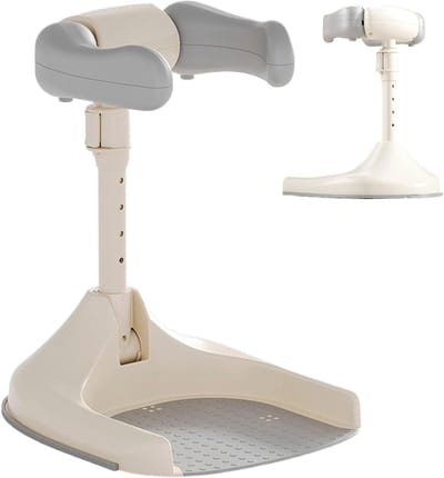 Baby Douche Standaard - Bad Stoel Peuter - Veilig Baden - Verstelbare Hoogte - 39-54 cm - Wit