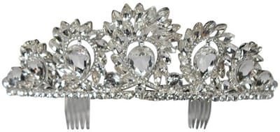 Luxe Diadeem Eleonora - Zilver - Volwassenen