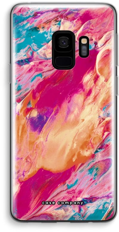 Case Company® - Hoesje geschikt voor Samsung Galaxy S9 hoesje - Pastel Echoes - Soft Cover Telefoonhoesje - Bescherming aan alle Kanten en Schermrand