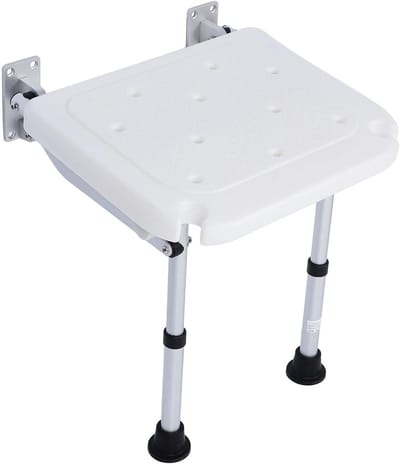 Opvouwbare Douchestoel - Badbank - Veilig Douchen - Antislip Steun - 40 cm Lengte - Wit