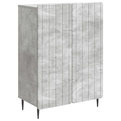 vidaXL - Dressoir - Betongrijs - 66 - x - 34,5 - x - 92 - cm - Bewerkt - hout