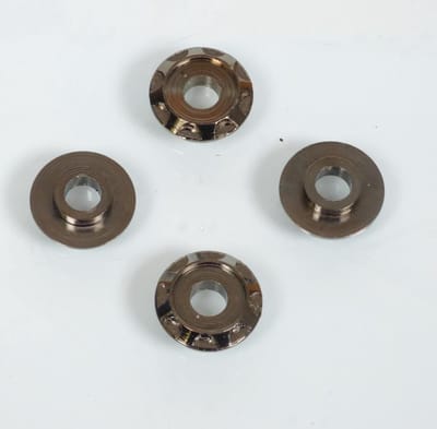 Rondelle spacer aluminium DRC T11 anodisé anthracite pour moto cross enduro racing