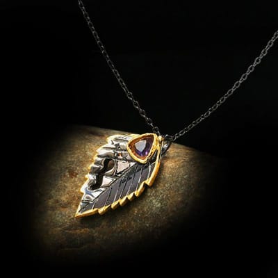 Nieuwe Europese en Amerikaanse Sieradenstijlen Populaire Retro Tweekleurige Ketting black