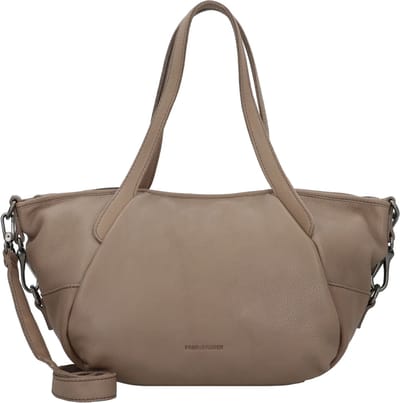 FREDsBRUDER Leren Schoudertas Leia Shoulderbag Almond Taupe