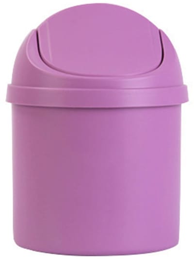 MTTproducts- Prullenbak Mini Compact - Afvalbakje Aanrecht - Prullenbak Met Deksel - Tafelafvalbak - Duurzaam PP Materiaal - Ruimtebesparend Design - Afvalbak