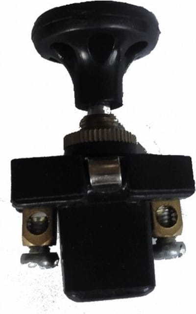 Push pull schakelaar - 12 of 24V - 2 polig