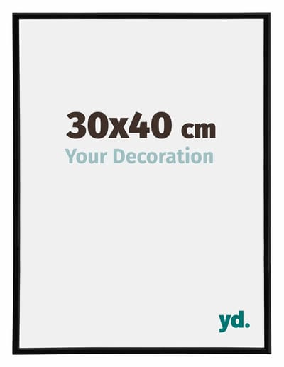 Your Decoration - Puzzellijst 30x40 cm - Zwart Hoogglans - Puzzellijst 500-1000 stukjes - Kunststof Fotolijst - Annecy