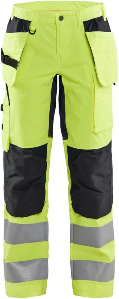 Blaklader Dames werkbroek High Vis met stretch 7163-1811 - High Vis Geel/Zwart - C36