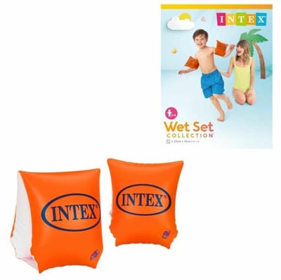 Intex Zwembandjes Oranje 3-6 Jaar - Opblaasbare Zwemvleugels Voor Kinderen - Veilige Armfloatjes Voor Zwembad Strand En Vakantie - Duurzame Zwembandjes Met Twee Luchtkamers - Comfortabele Pasvorm Voor Jonge Kinderen - Ideale Zwemhulp Voor Beginners