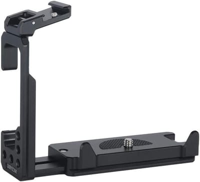 Extension L Beugel voor Lumix S5 met ARCA-Standaard, Snelle Ontgrendeling en Koud Schoen Bevestiging - 405