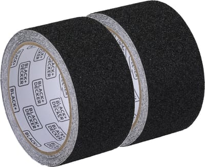 Kinzo Antisliptape - 2x - zwart - 50mm x 3m - voor binnen/buiten
