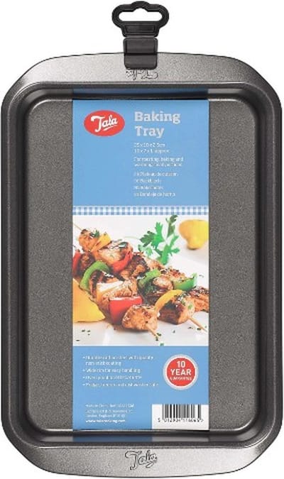 Tala Everyday – Bakplaat – 31 x 20,5 cm – Non-stick – Carbonstaal – Stapelbaar – Met Brede Handgrepen