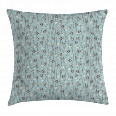 ABAKUHAUS Kussenhoes 45x45 cm – Gebloemd – Bedrukt aan beide zijden, rits – Multicolor