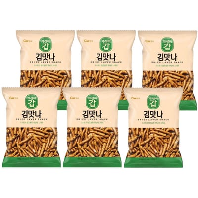 CW Craquelins de Riz Sucré Saveur Nori Biscuits Croustillants aux Algues 110g (Paquet de 6)